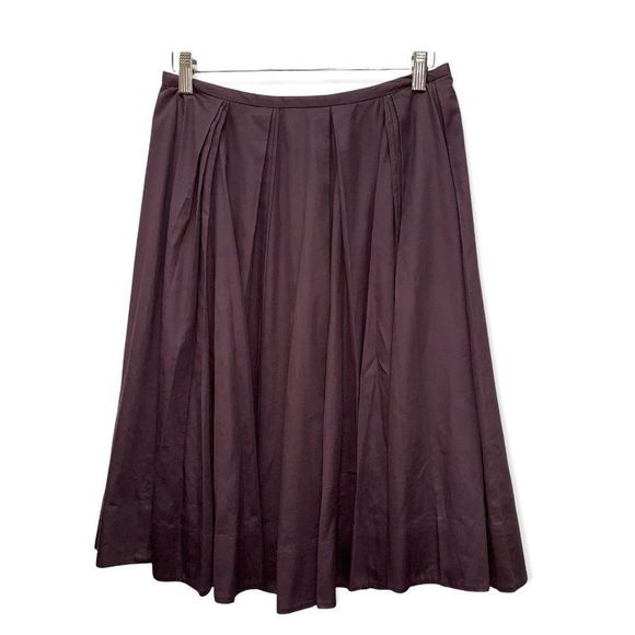 Anthropologie  Size 2 brown a-line full mini skirt lined - Picture 1 of 7